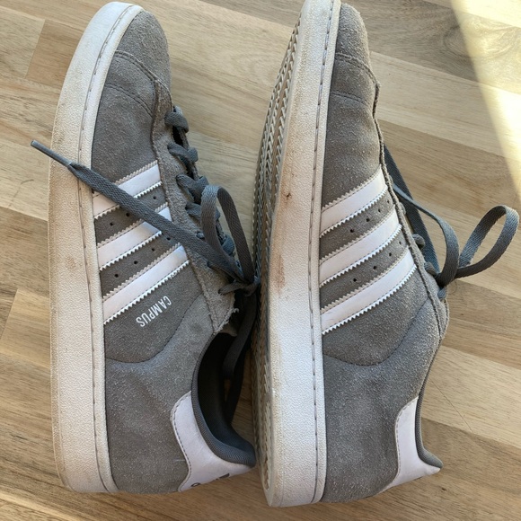 Grey Classic Adidas Sneakers - Picture 3 of 5